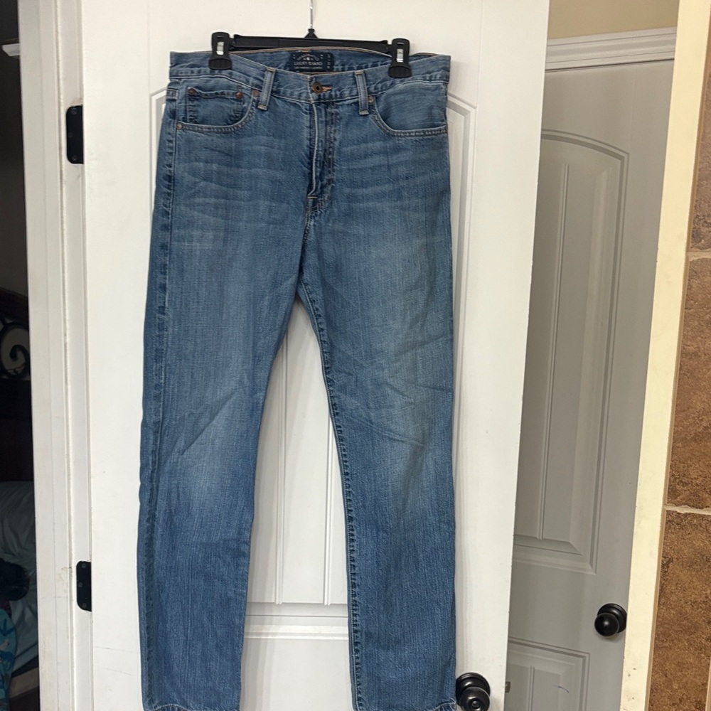 Lucky Brand Men's Straight Blue Jeans